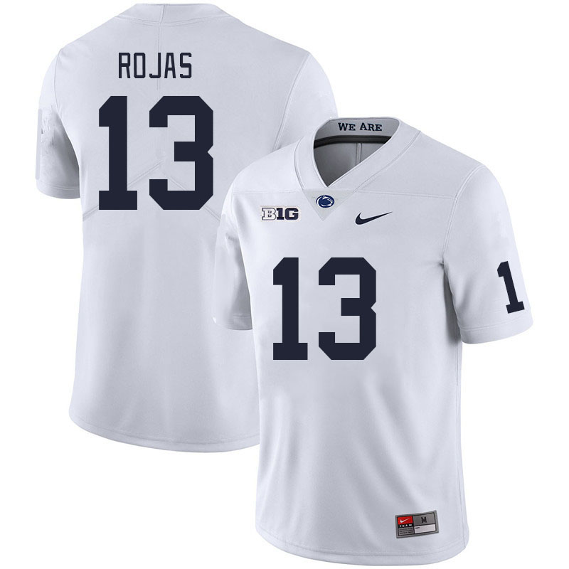 Men #13 Tony Rojas Penn State Nittany Lions College Football Jerseys Stitched Sale-White - Click Image to Close